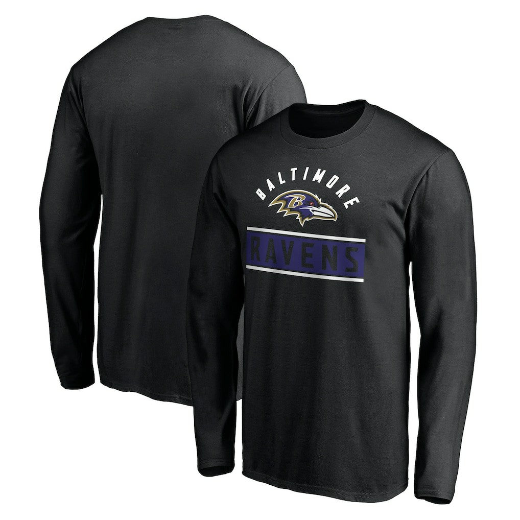 NFL Baltimore Ravens Team Arch Knockout Long Sleeve T-Shirt