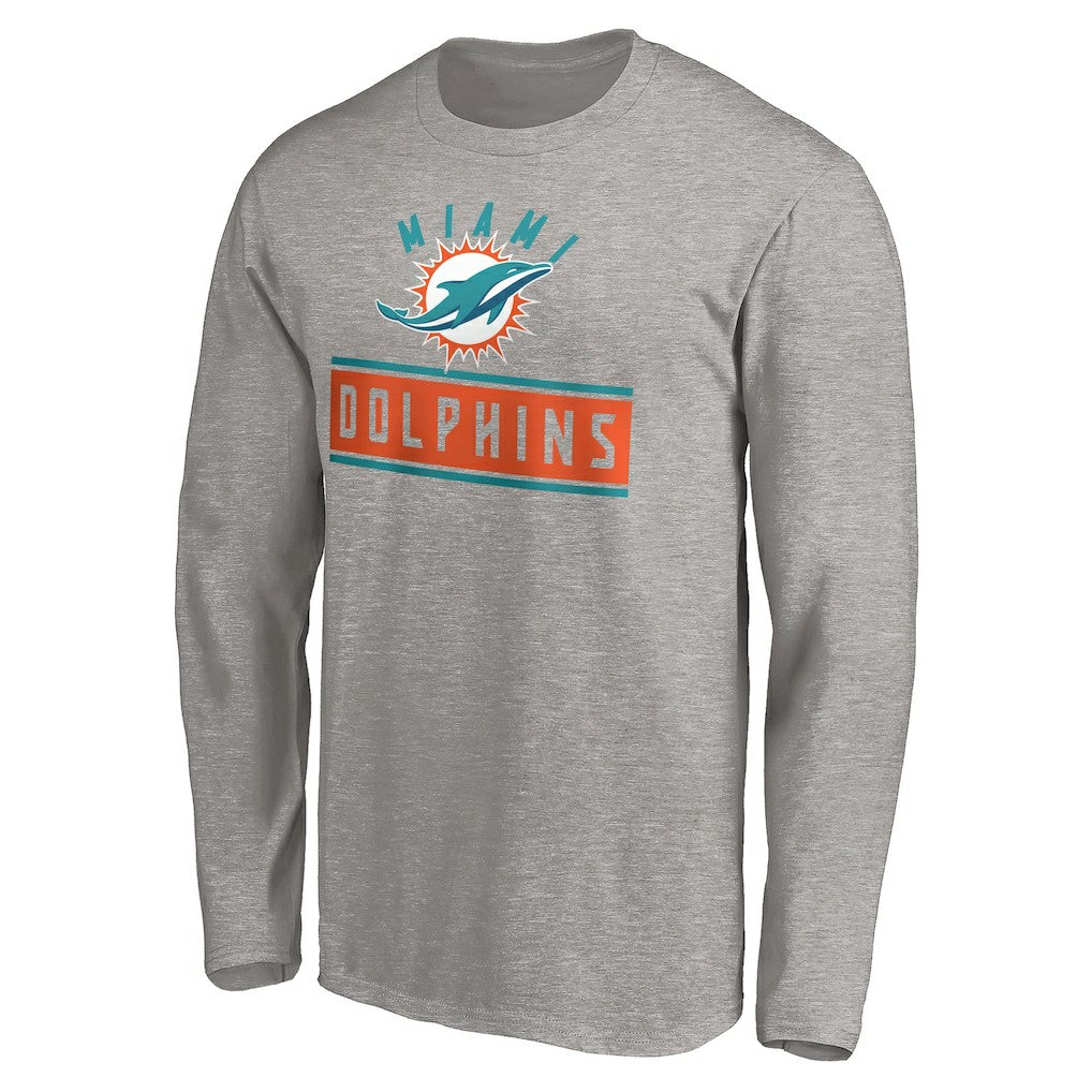 NFL Miami Dolphins Team Arch Knockout Long Sleeve T-Shirt