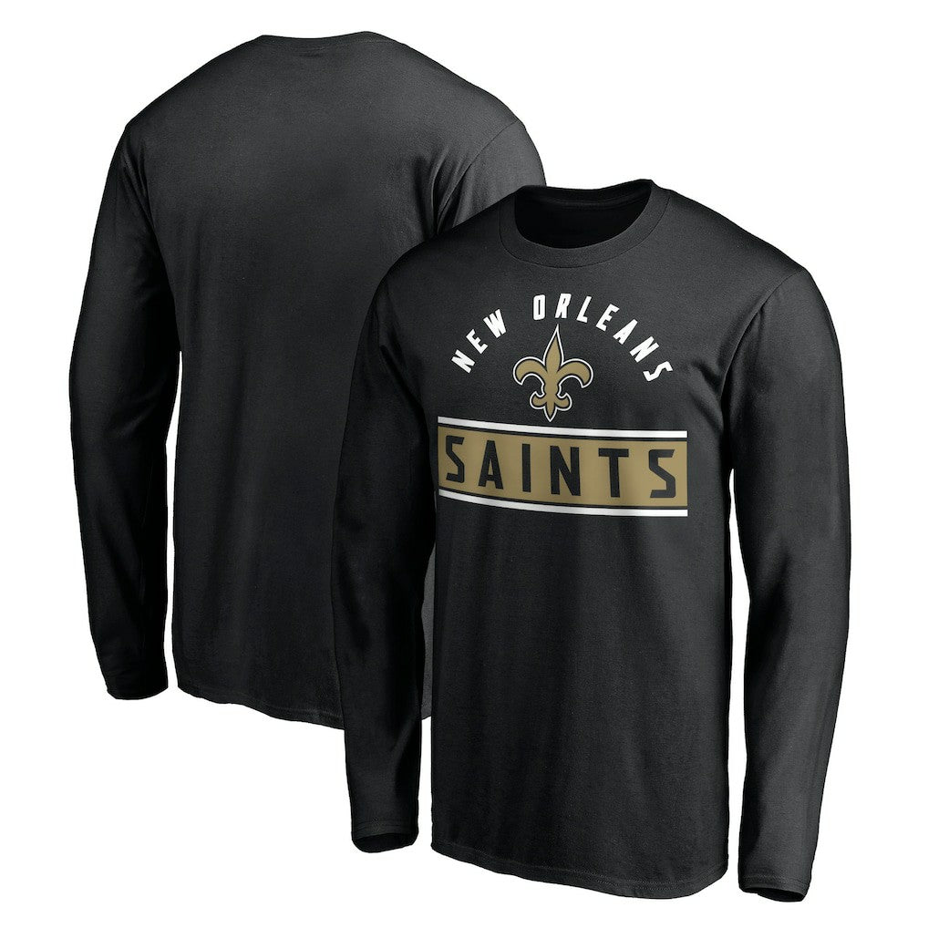 NFL New Orleans Saints Team Arch Knockout Long Sleeve T-Shirt