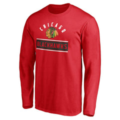 Chicago Blackhawks Team Arch Knockout Long Sleeve T-Shirt