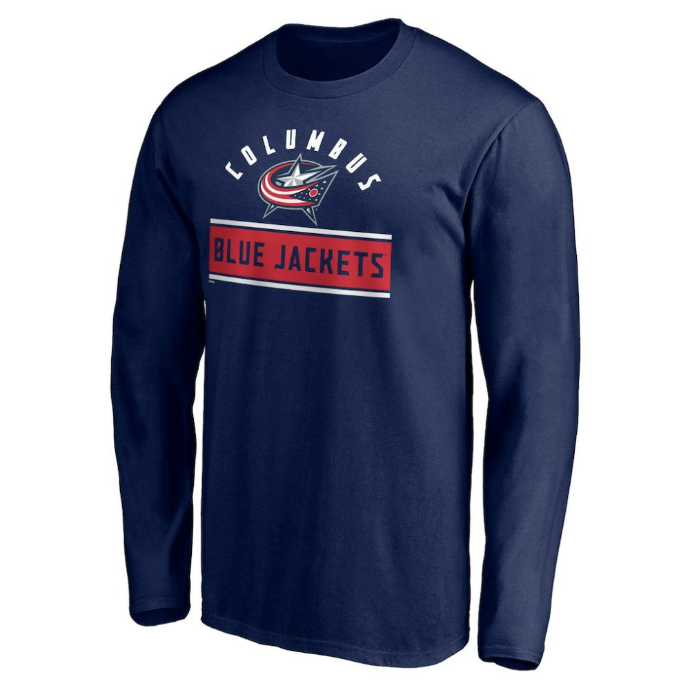 Columbus Blue Jackets Team Arch Knockout Long Sleeve T-Shirt