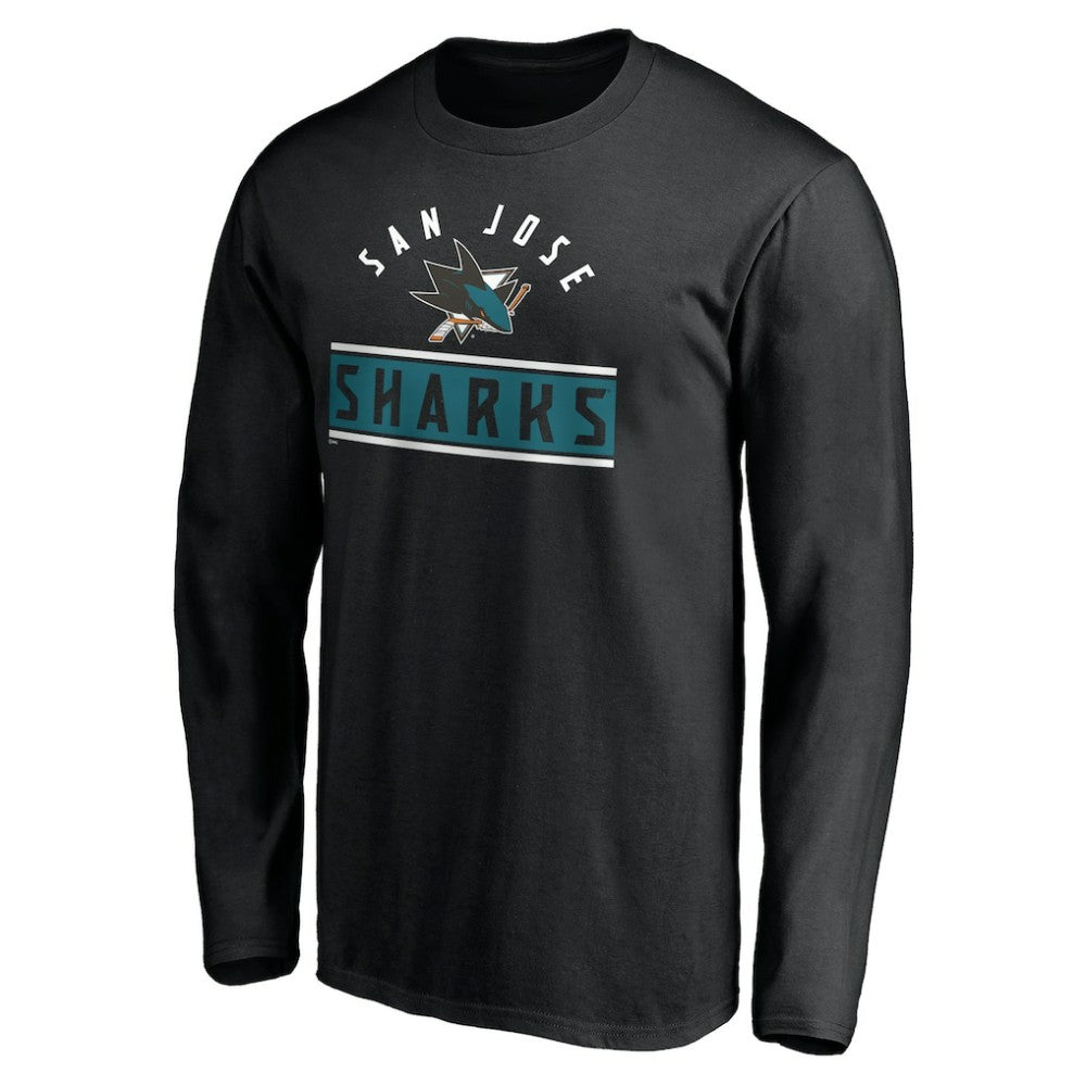 San Jose Sharks Team Arch Knockout Long Sleeve T-Shirt