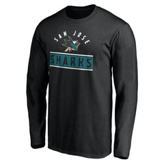 San Jose Sharks Team Arch Knockout Long Sleeve T-Shirt