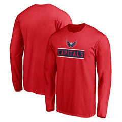 Washington Capitals Team Arch Knockout Long Sleeve T-Shirt