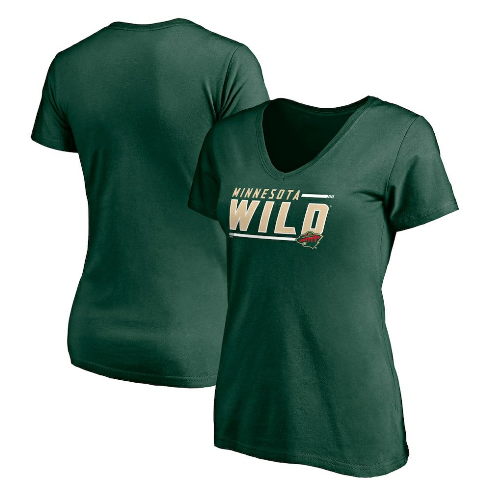 Minnesota Wild Women's Mascot In Bounds V-Neck T-Shirt