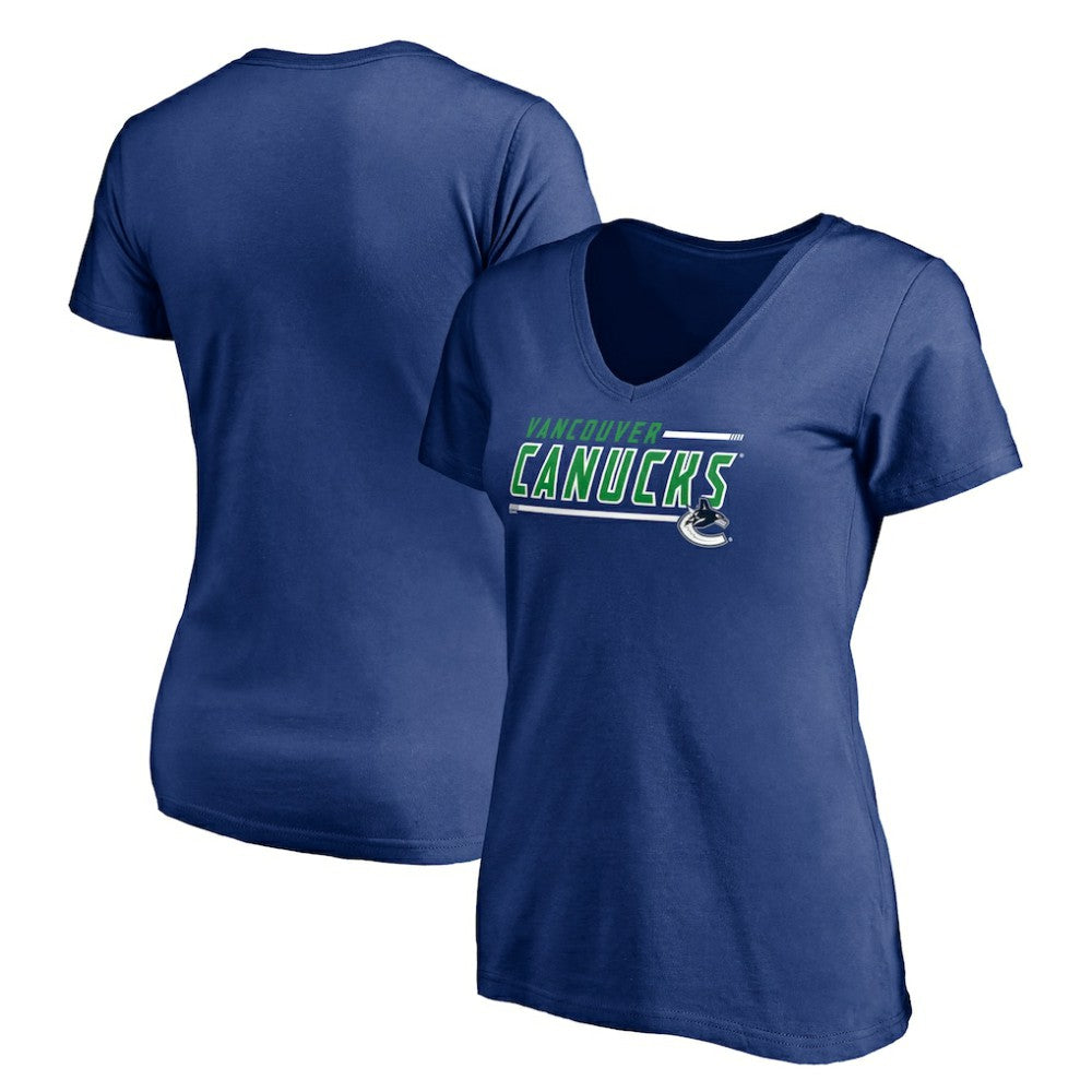 Vancouver Canucks Women's Mascot In Bounds V-Neck T-Shirt