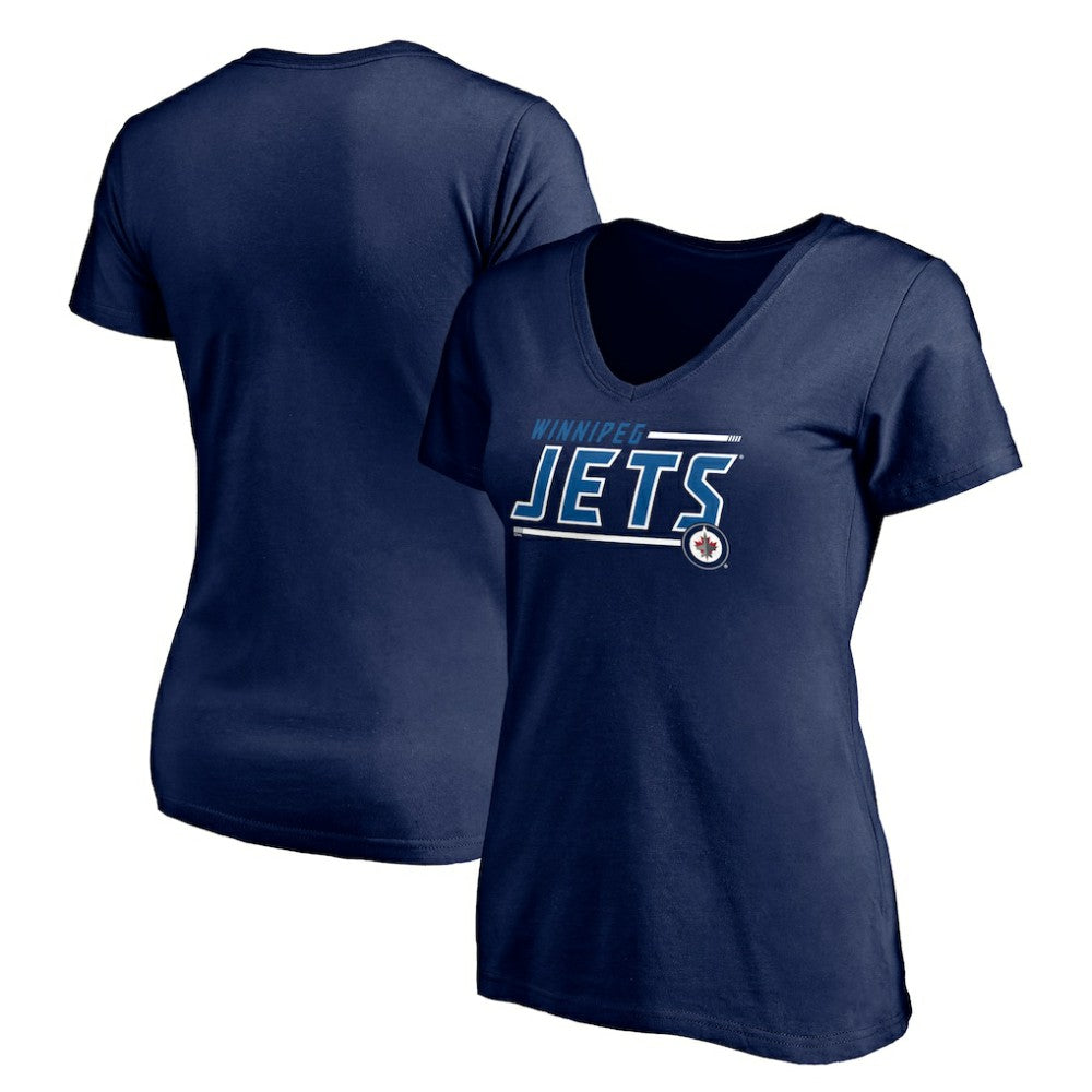 Winnipeg Jets Women's Mascot In Bounds V-Neck T-Shirt
