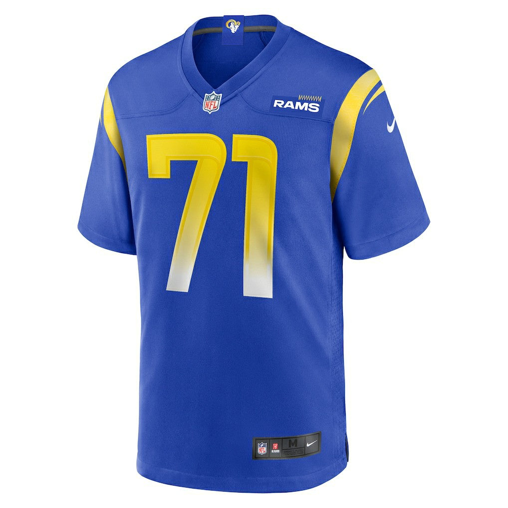 NFL Los Angeles Rams Warren McClendon Jr.  Team Game Jersey