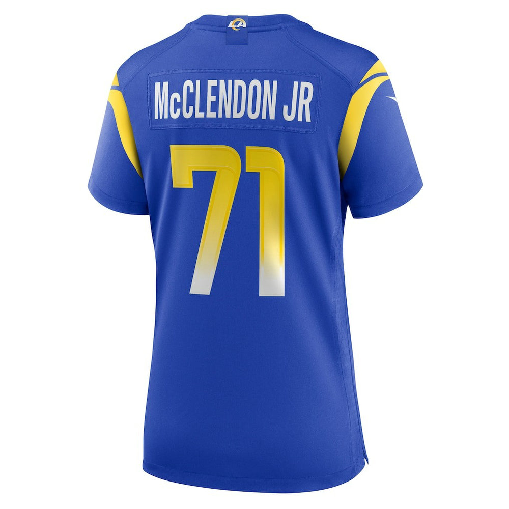 NFL Los Angeles Rams Warren McClendon Jr.  Women's Team Game Jersey