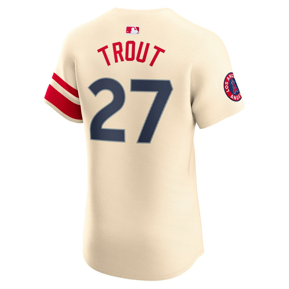 Mike Trout Los Angeles Angels City Connect Elite Player Jersey - Cream | Nike