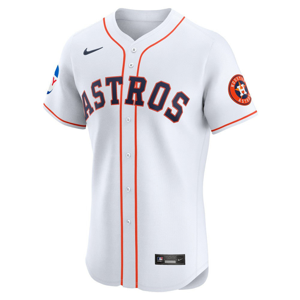 Houston Astros Home Elite Patch Jersey - White | Nike