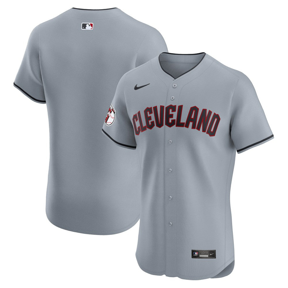 Cleveland Guardians Alternate Vapor Premier Elite Patch Jersey - Gray | Nike