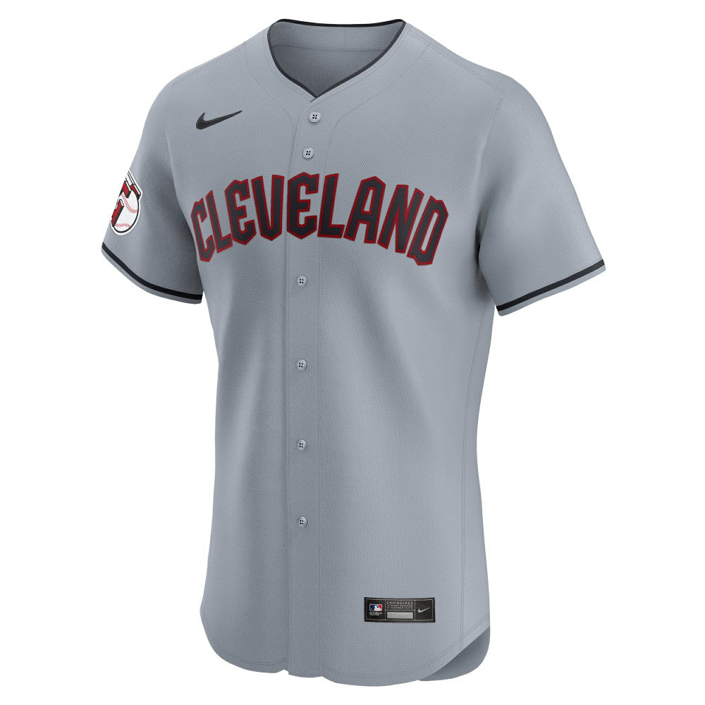 Cleveland Guardians Alternate Vapor Premier Elite Patch Jersey - Gray | Nike