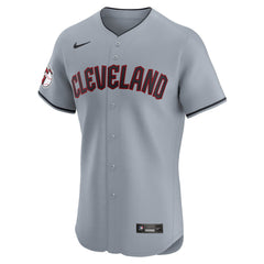 Cleveland Guardians Alternate Vapor Premier Elite Patch Jersey - Gray | Nike
