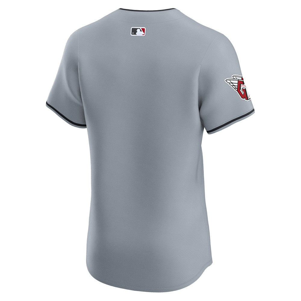 Cleveland Guardians Alternate Vapor Premier Elite Patch Jersey - Gray | Nike