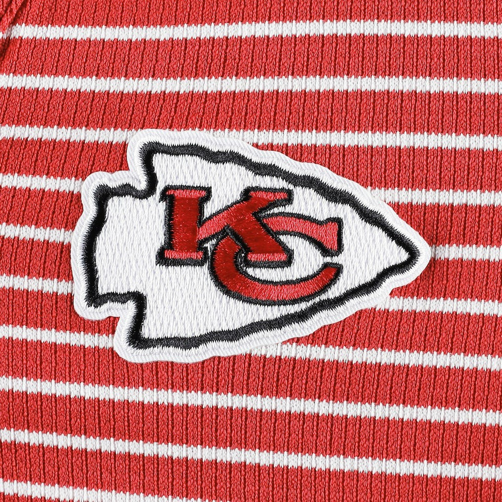 NFL Kansas City Chiefs Antigua Women's Maverick Waffle Henley Long Sleeve T-Shirt