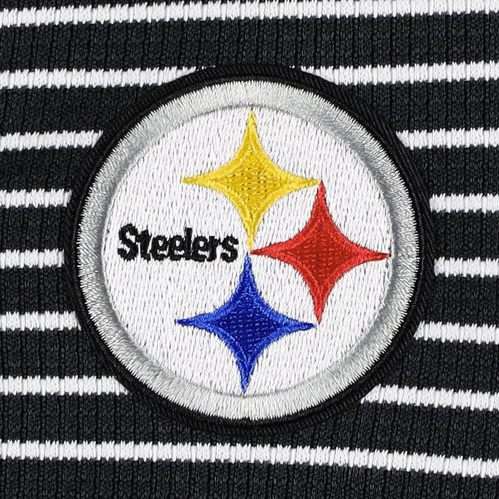 NFL Pittsburgh Steelers Antigua Women's Maverick Waffle Henley Long Sleeve T-Shirt