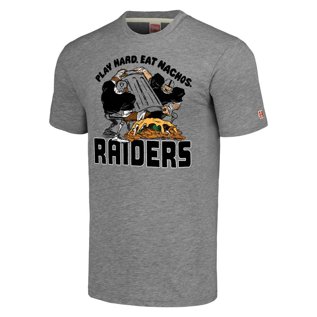 NFL Las Vegas Raiders Homage Unisex NFL x Guy Fieri’s Flavortown Tri-Blend T-Shirt