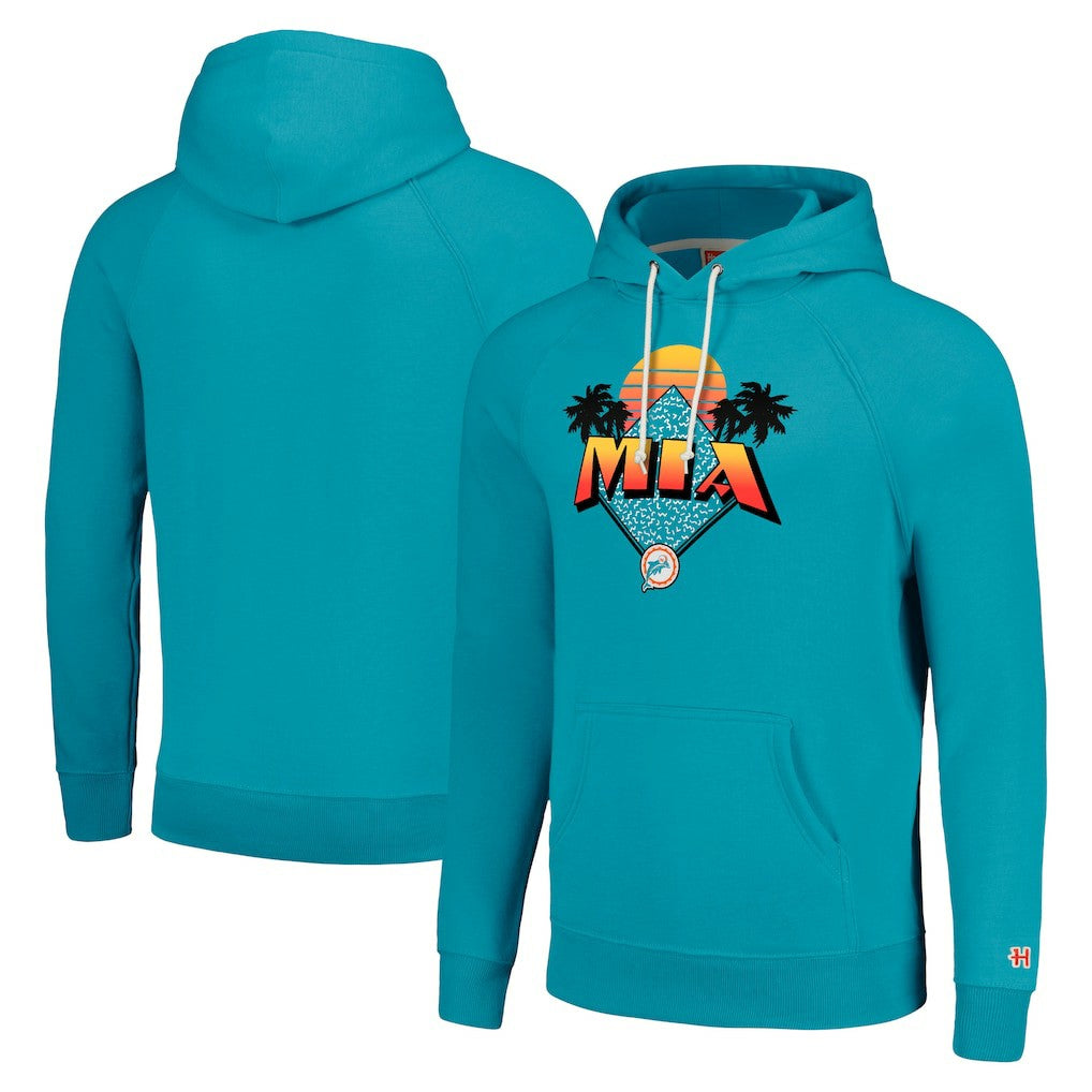 NFL Miami Dolphins Homage Unisex Hyperlocal Raglan Pullover Hoodie