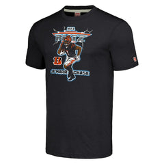 NFL Cincinnati Bengals Ja'Marr Chase  Homage Unisex NFL Blitz Player Tri-Blend T-Shirt