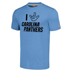NFL Carolina Panthers Homage Unisex The NFL ASL Collection by Love Sign Tri-Blend T-Shirt