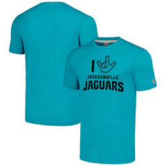 NFL Jacksonville Jaguars Homage Unisex The NFL ASL Collection by Love Sign Tri-Blend T-Shirt