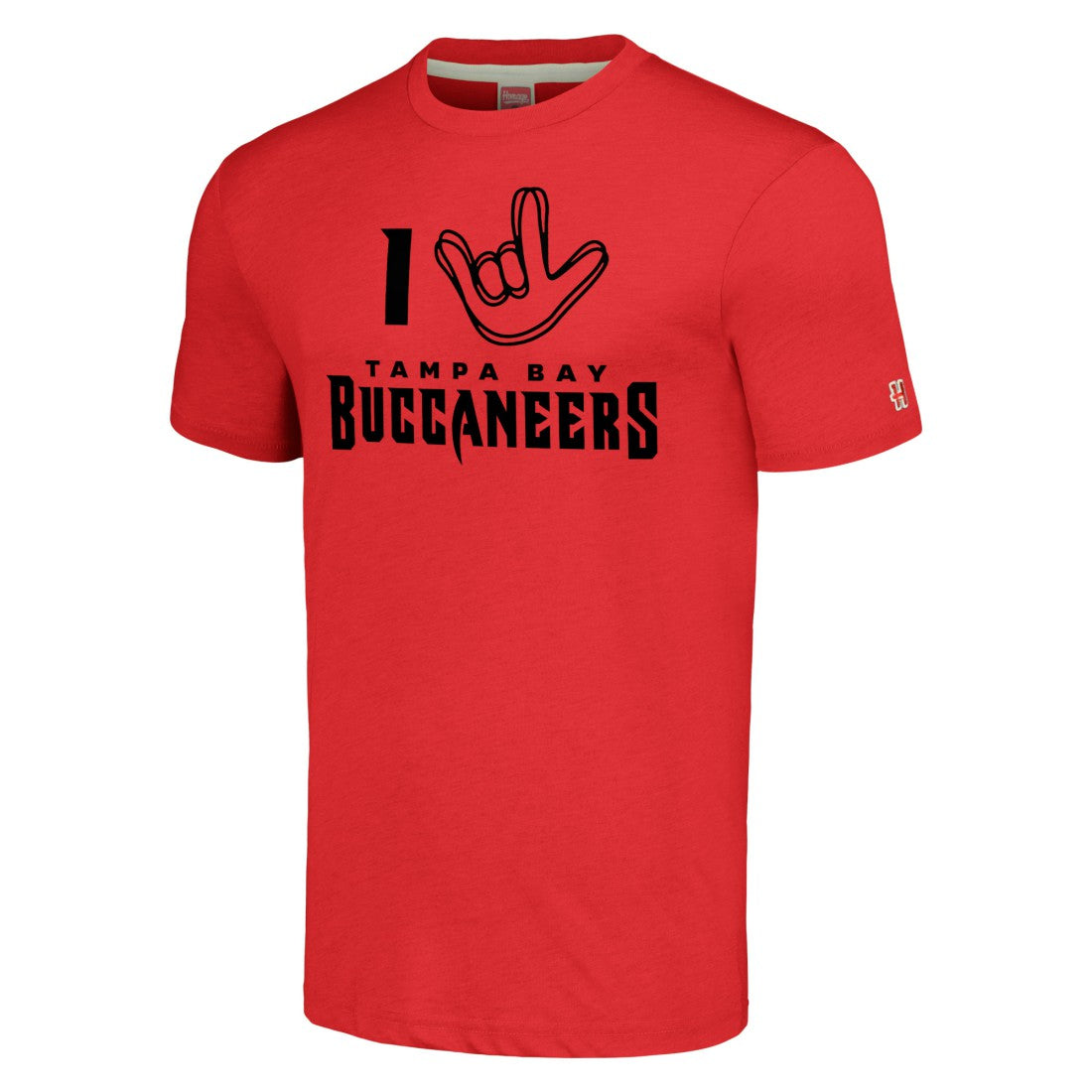 NFL Tampa Bay Buccaneers Homage Unisex The NFL ASL Collection by Love Sign Tri-Blend T-Shirt