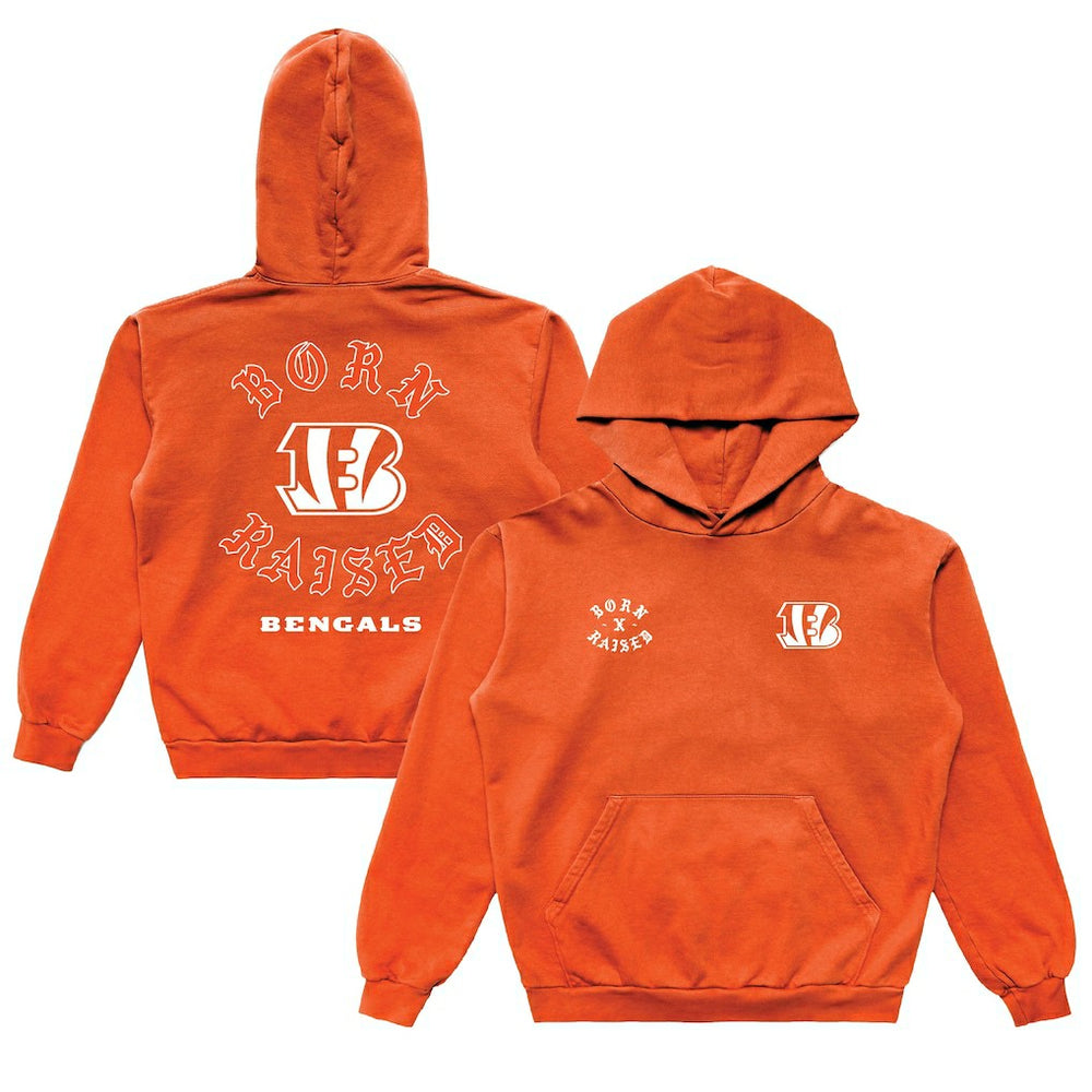 NFL Cincinnati Bengals Born x Raised Unisex Pullover Hoodie