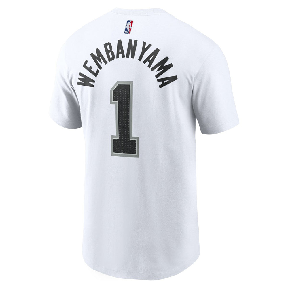 Victor Wembanyama San Antonio Spurs Icon 2022/23 Name & Number T-Shirt - White | Nike sale