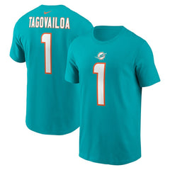 NFL Miami Dolphins Tua Tagovailoa  Player Name & Number T-Shirt