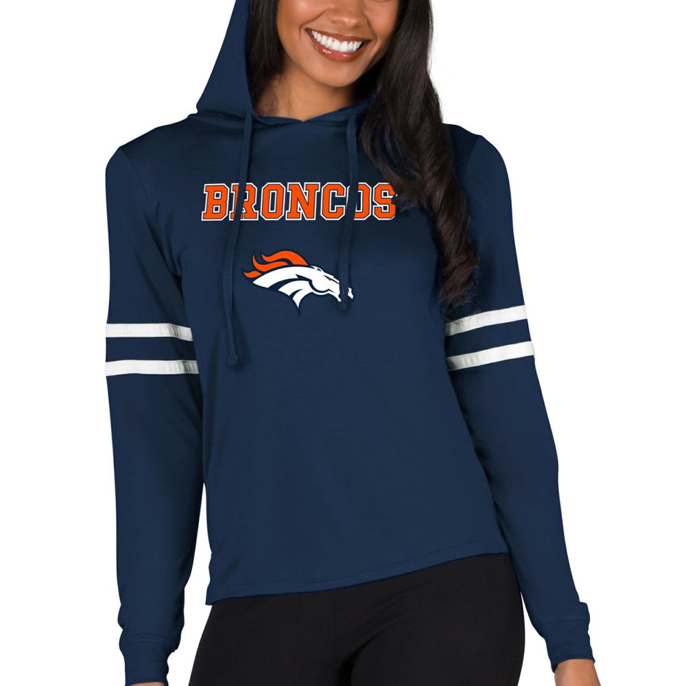 NFL Denver Broncos Concepts Sport Women's Marathon Lightweight Lounge Pullover Hoodie