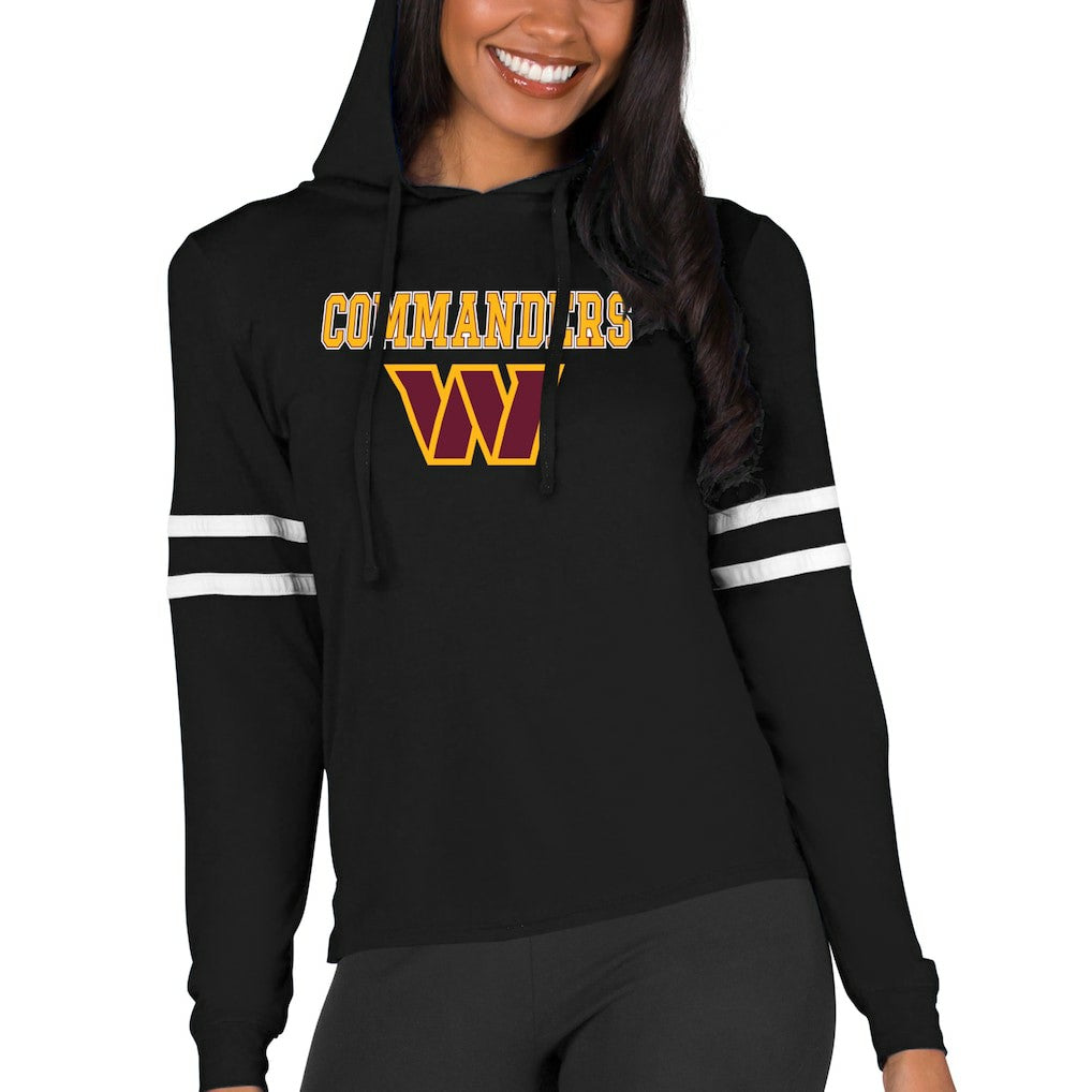 NFL Washington Commanders Concepts Sport Women's Marathon Lightweight Lounge Pullover Hoodie