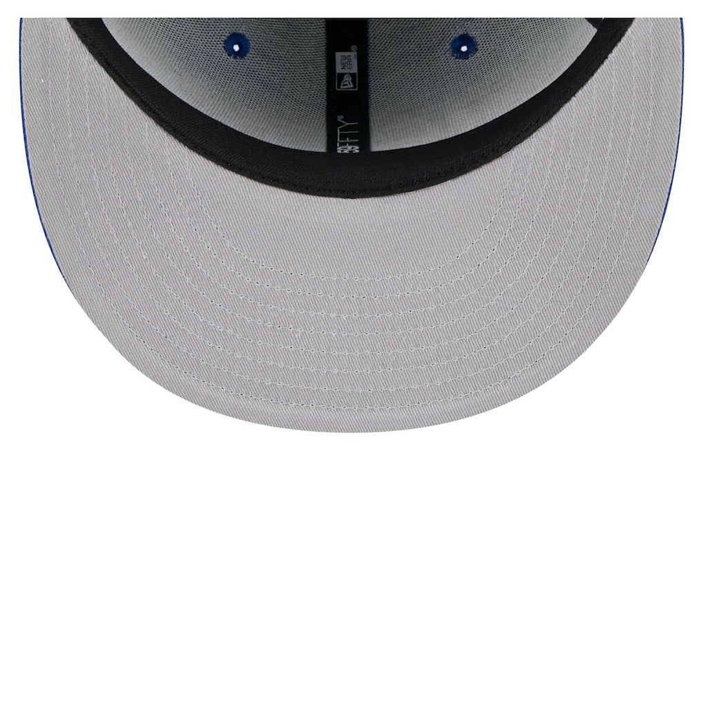 Golden State Warriors Piped & Flocked 59Fifty Fitted Hat - Royal | New Era on sale
