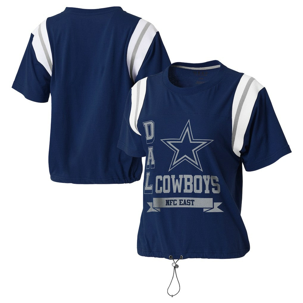 NFL Dallas Cowboys WEAR by Erin Andrews Women's Cinched Colorblock T-Shirt