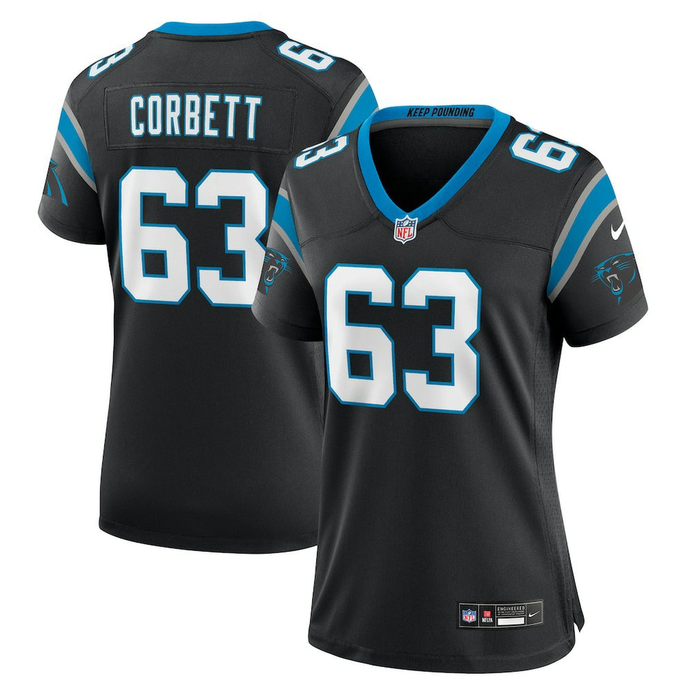 NFL Carolina Panthers Austin Corbett  Women's Team Game Jersey