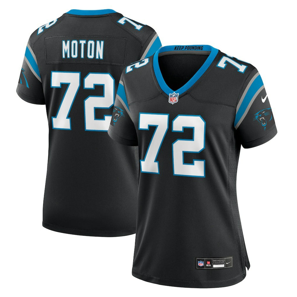 NFL Carolina Panthers Taylor Moton  Women's Team Game Jersey