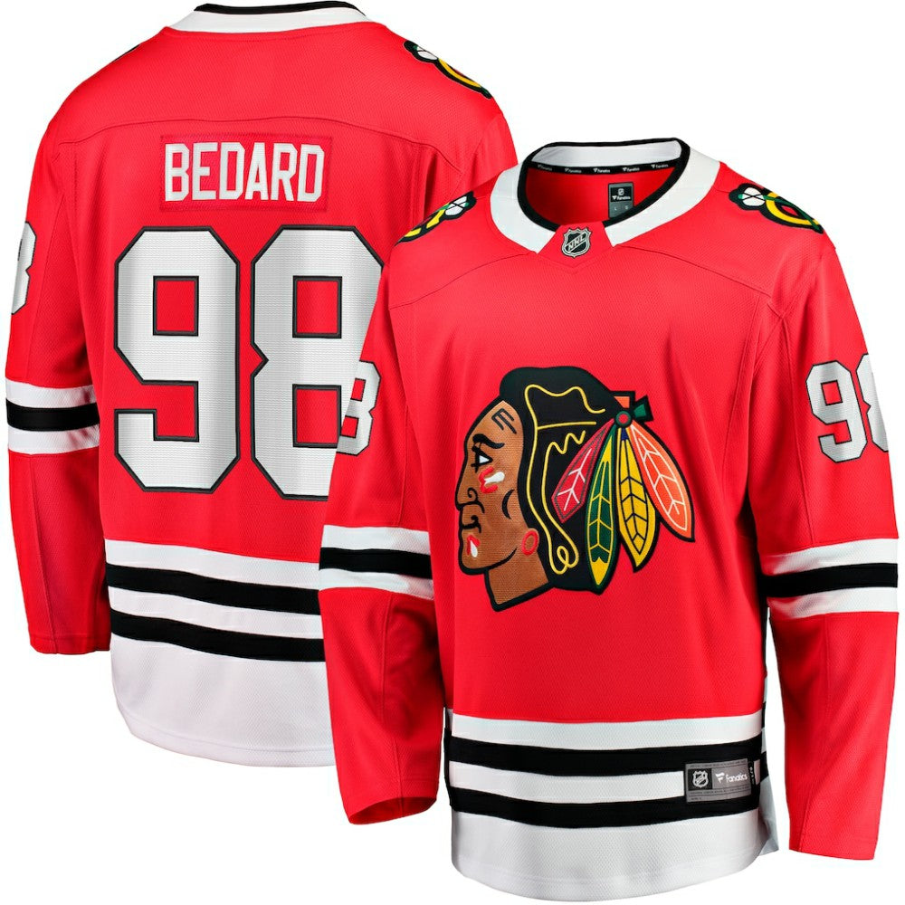 Connor Bedard Chicago Blackhawks Fanatics Home Breakaway Player Jersey