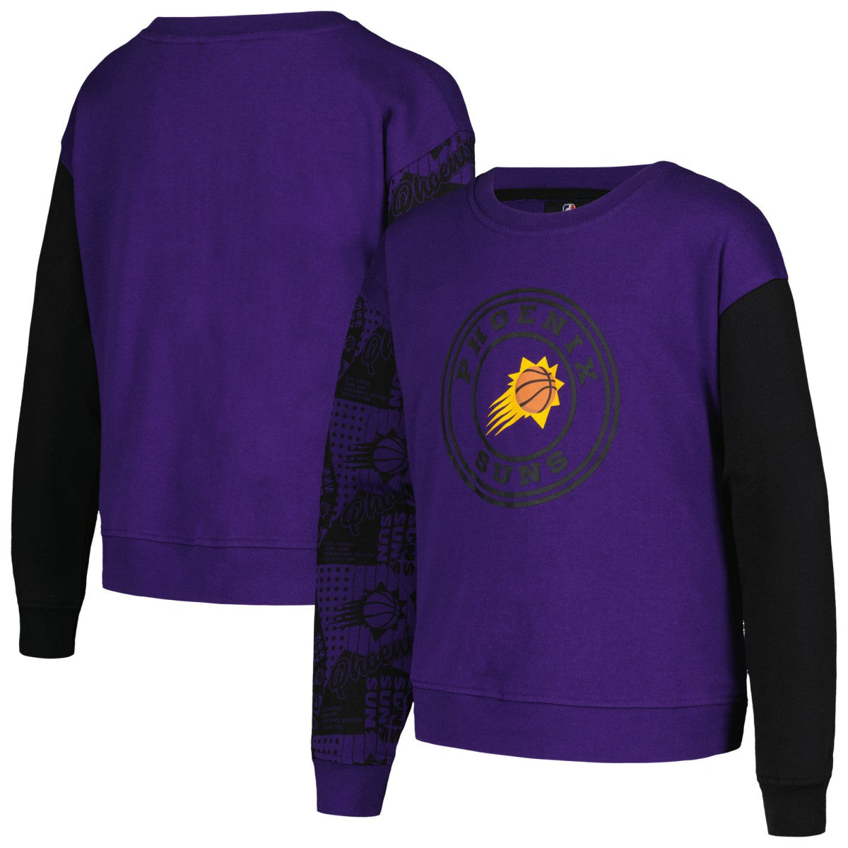 Phoenix Suns Girls Youth Trifecta Pullover Sweatshirt - Purple shop