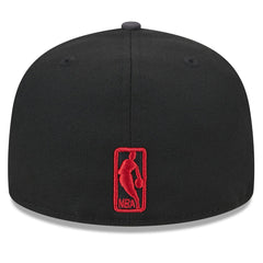 Miami Heat Rally Drive Checkerboard 59FIFTY Crown Fitted Hat - Black | New Era cheap