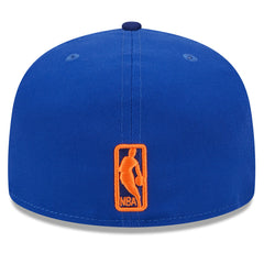 New York Knicks Rally Drive Checkerboard 59FIFTY Crown Fitted Hat - Blue | New Era outlet