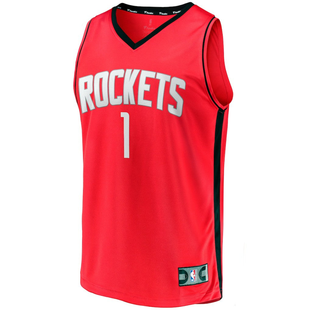 Amen Thompson Houston Rockets Fast Break Replica Jersey - Icon Edition - Red | Fanatics shop