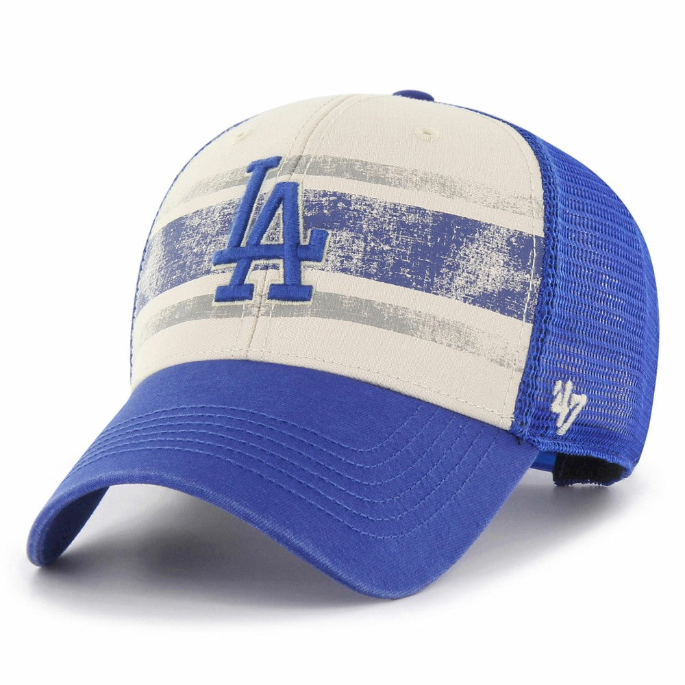 Los Angeles Dodgers Breakout MVP Trucker Adjustable Hat - Cream/Royal | 47 brand