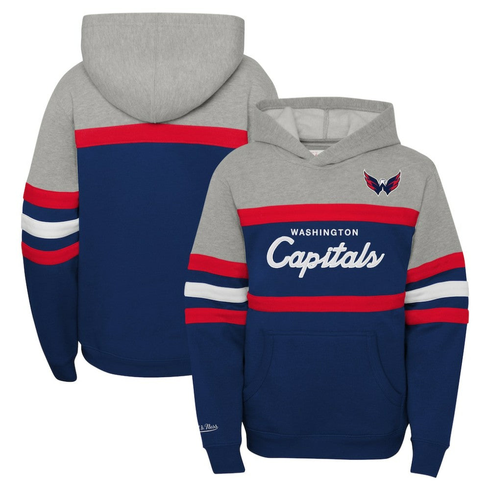 Washington Capitals Mitchell & Ness Youth Head Coach Pullover Hoodie