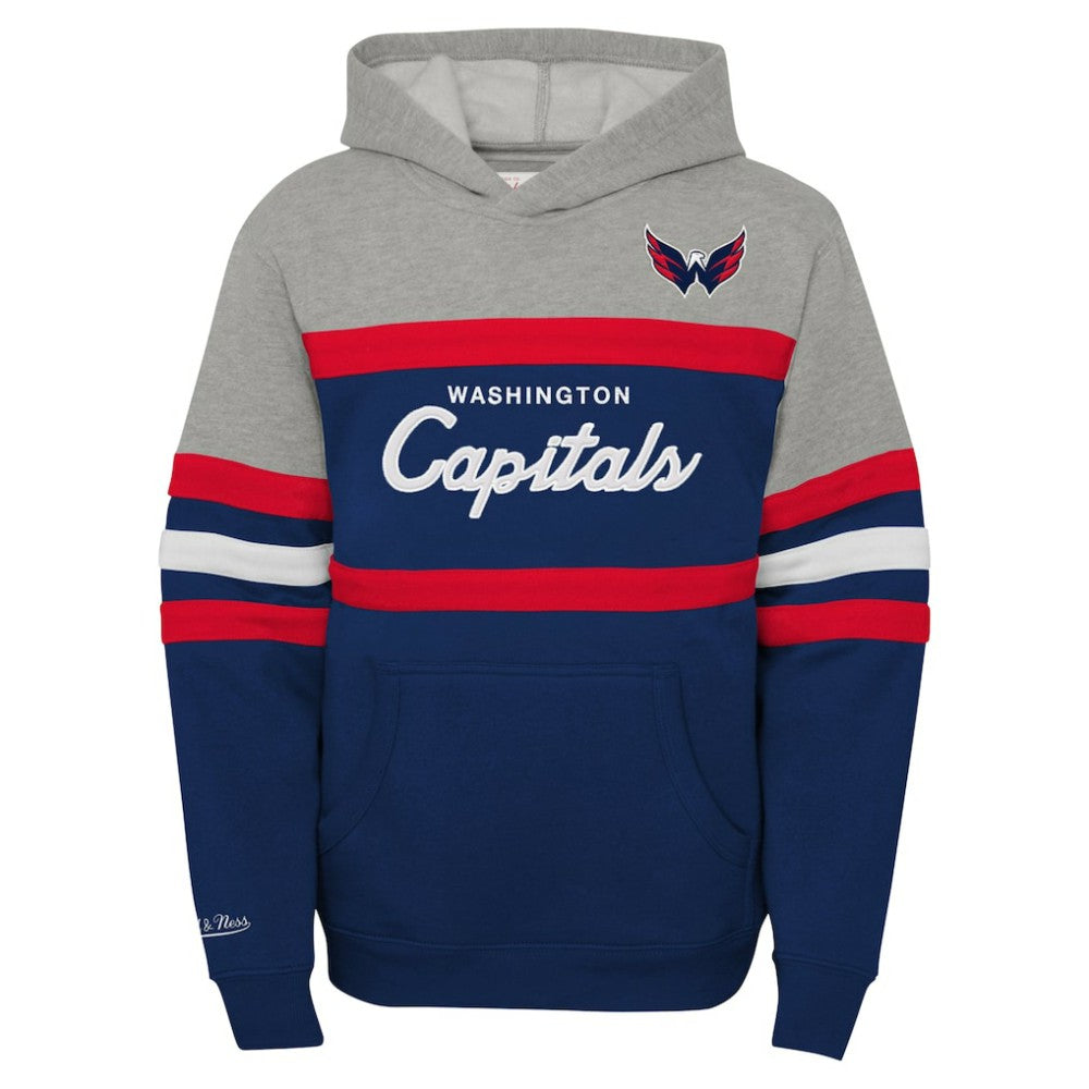 Washington Capitals Mitchell & Ness Youth Head Coach Pullover Hoodie
