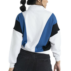 New York Yankees Lusso Women's Malia Quarter-Zip Sweatshirt - White