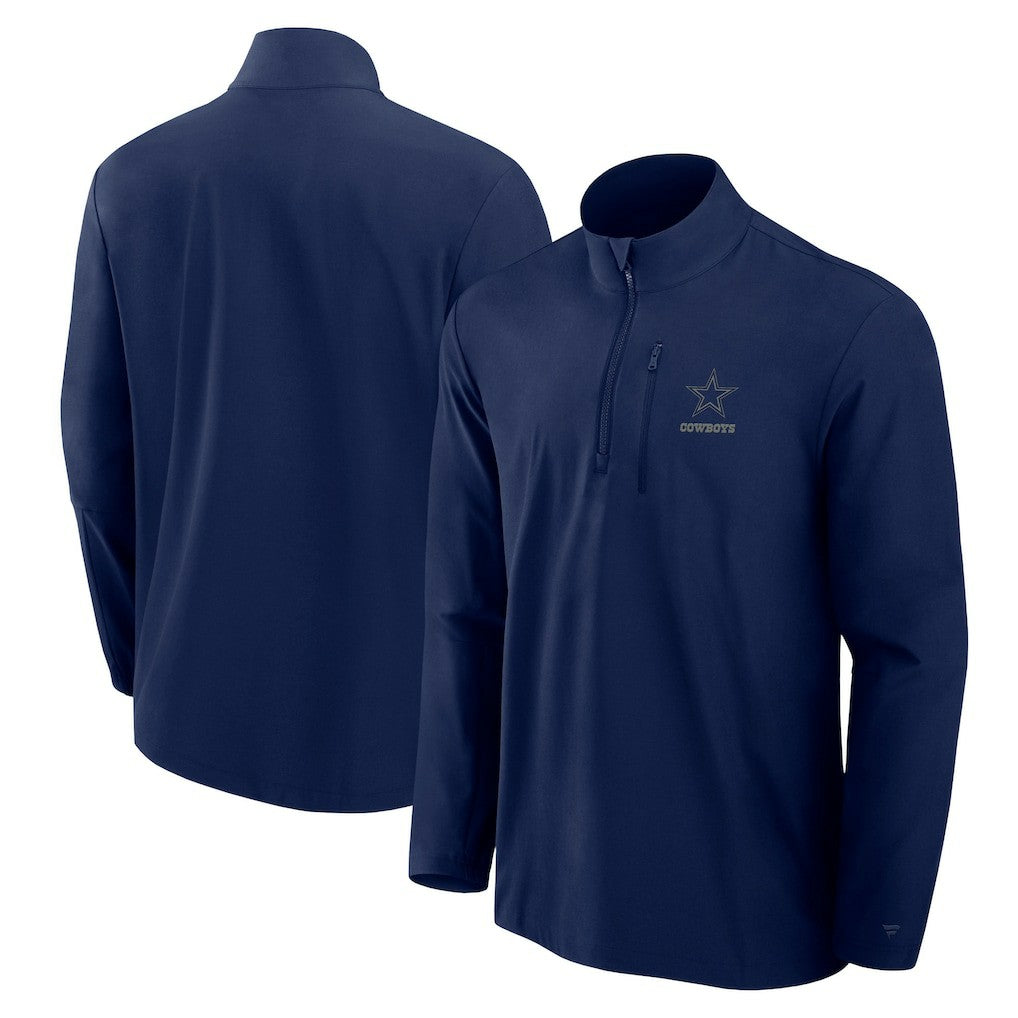 NFL Dallas Cowboys Front Office Micro Tonal Quarter-Zip Pullover