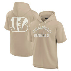 NFL Cincinnati Bengals Unisex Elements Super Soft Fleece Short Sleeve Pullover Hoodie