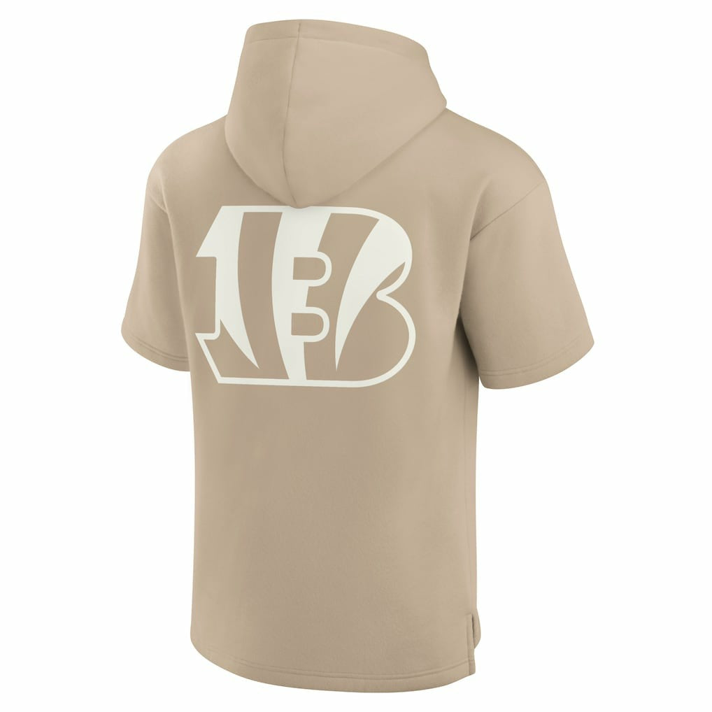 NFL Cincinnati Bengals Unisex Elements Super Soft Fleece Short Sleeve Pullover Hoodie