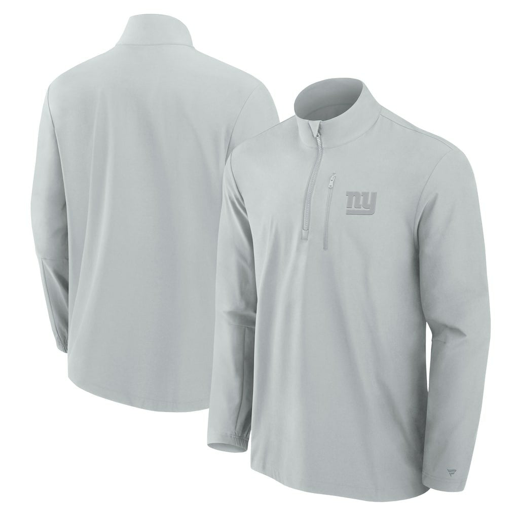 NFL New York Giants Front Office Micro Tonal Quarter-Zip Pullover