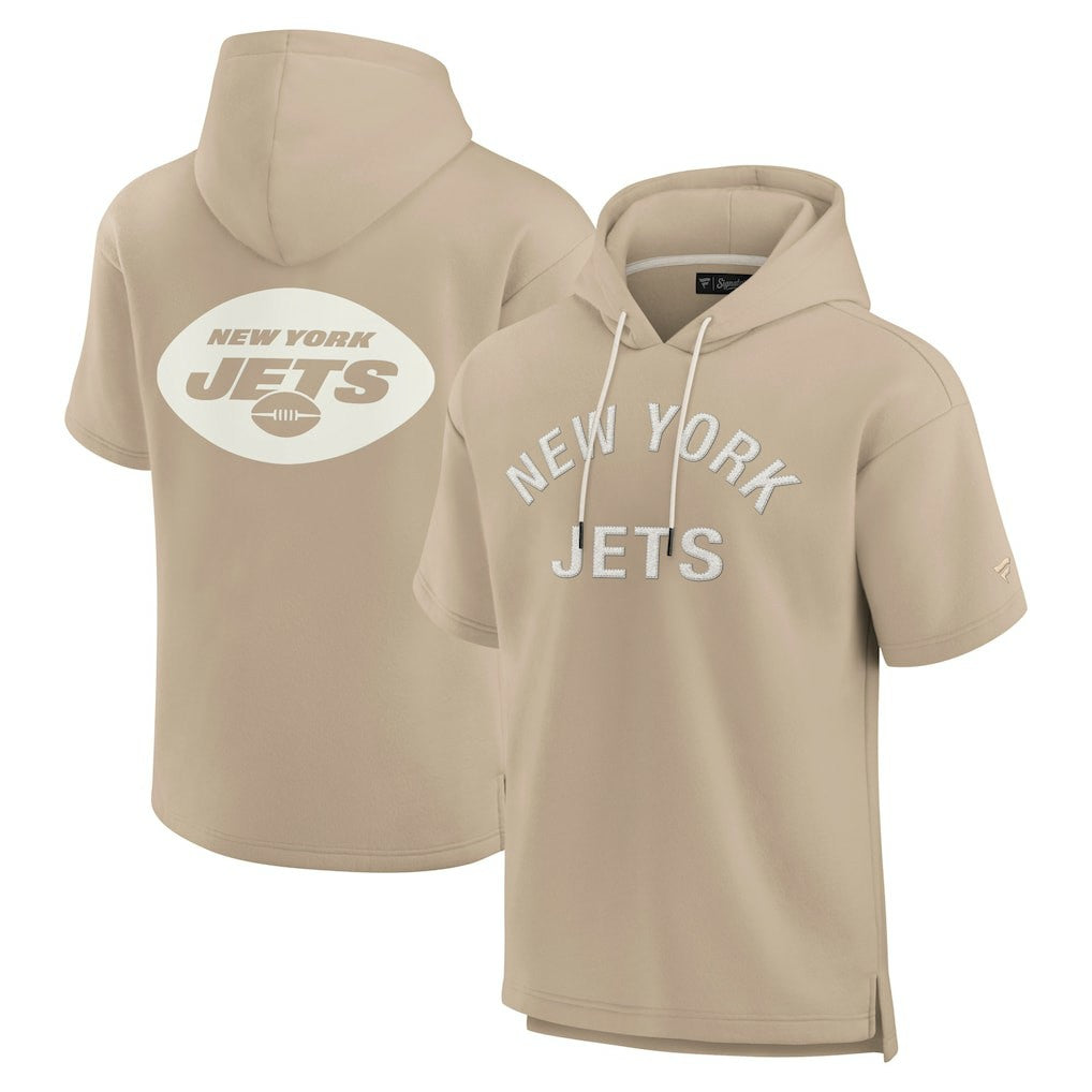 NFL New York Jets Unisex Elements Super Soft Fleece Short Sleeve Pullover Hoodie